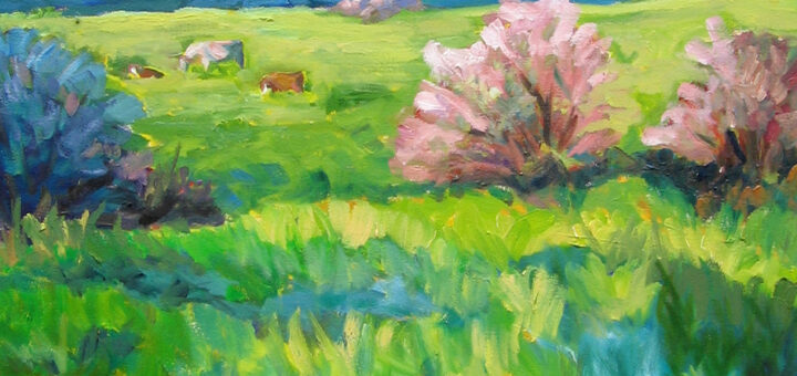 Green Pastures - 48" x 30" - oil on canvas