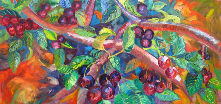 Cherries Jubilee - 24" x 48" - oil on canvas