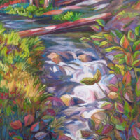 Yukon Stream - 60″ x 36″ oil on canvas - (edge-painted deep canvas) - $2000