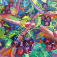 Cherries Jubilee - 24″ x 48″ oil on canvas - $1150