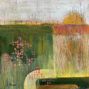 Summer Sun - acrylic on board – 12”x12” - $275 (framed)