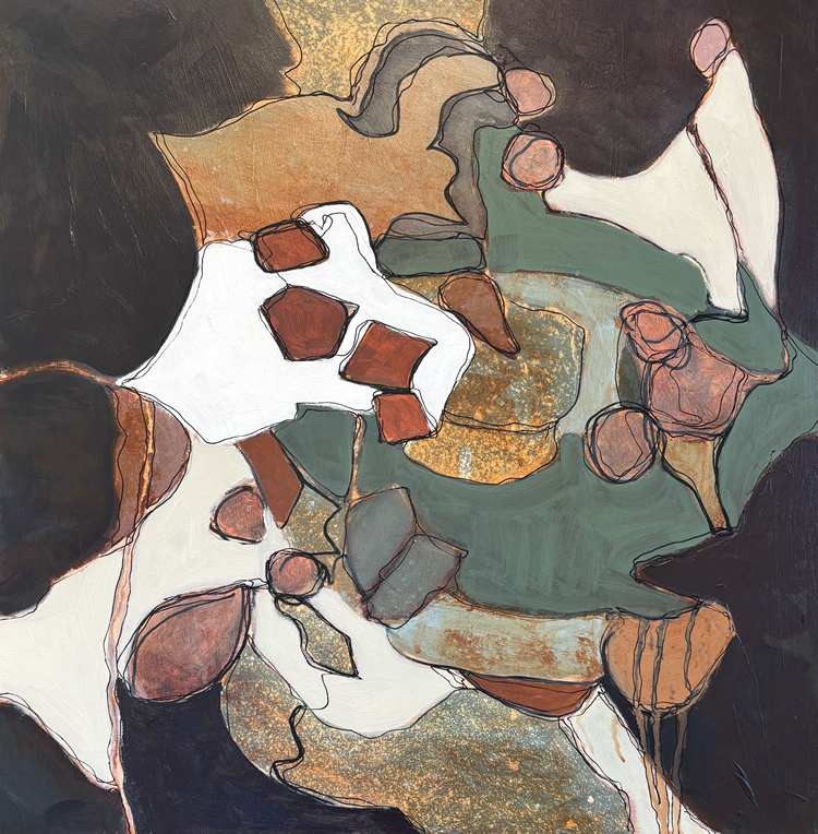 Beyond the Expected #1" - Acrylic on Board - 20" x 20" - $820 (framed)